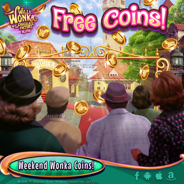 Willy wonka free coins game hunters